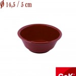 7225425 Keramická miska na polievku d: 14,5 x 5,5 cm hnedá COK  